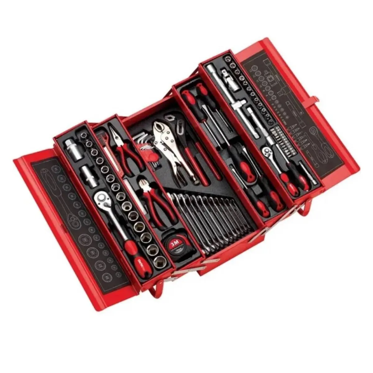 Professional 90 piece Tool Kit with Cantilever Box - Image 1