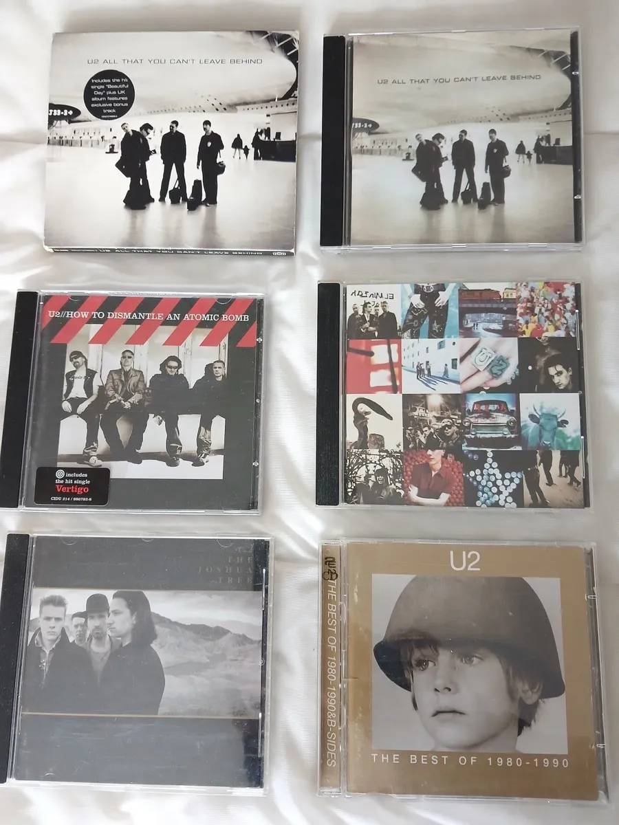 U2 BAND COLLECTION OF 6  VINTAGE CDs. - Image 1