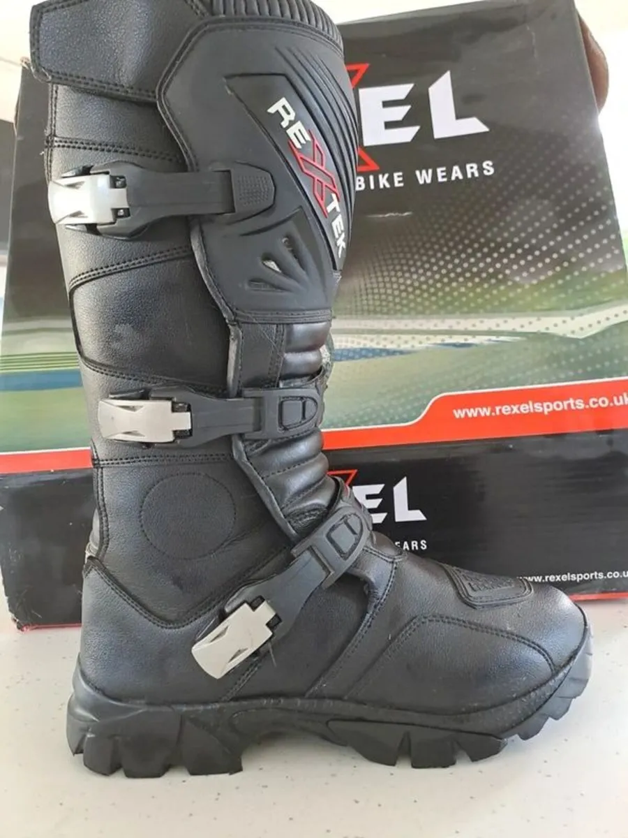 Rexel Motorbike Boots, Size 41 - Image 4