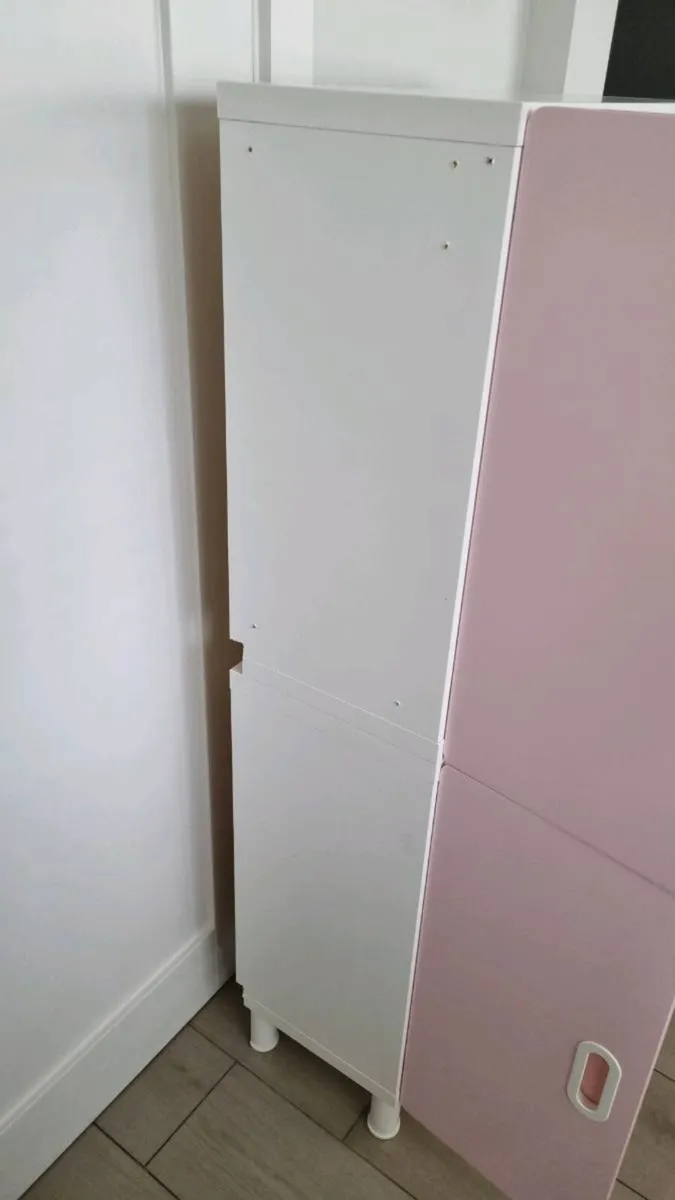 2 White Ikea Stuva Units with Pink Fritids Doors - Image 4