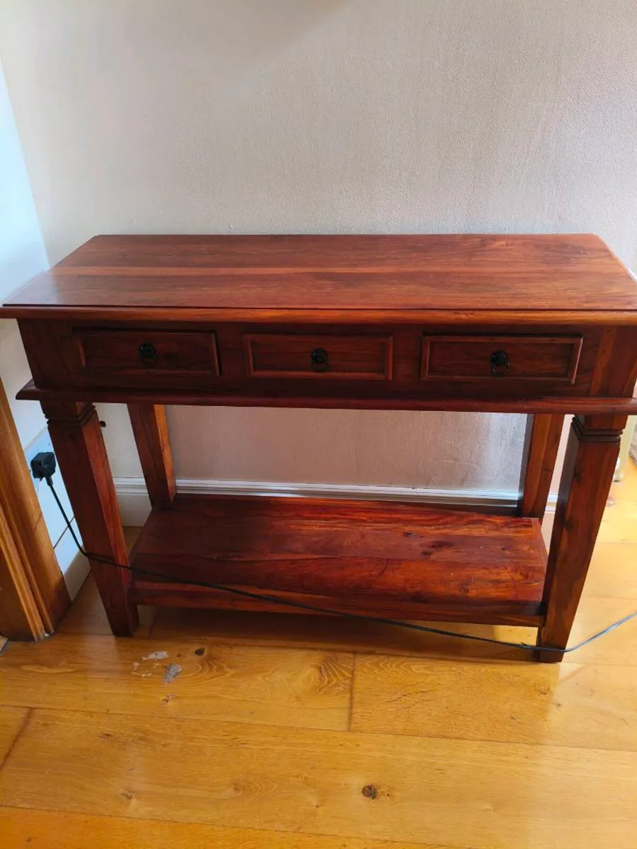Beautiful new solid console table,lamp 180 - Image 4