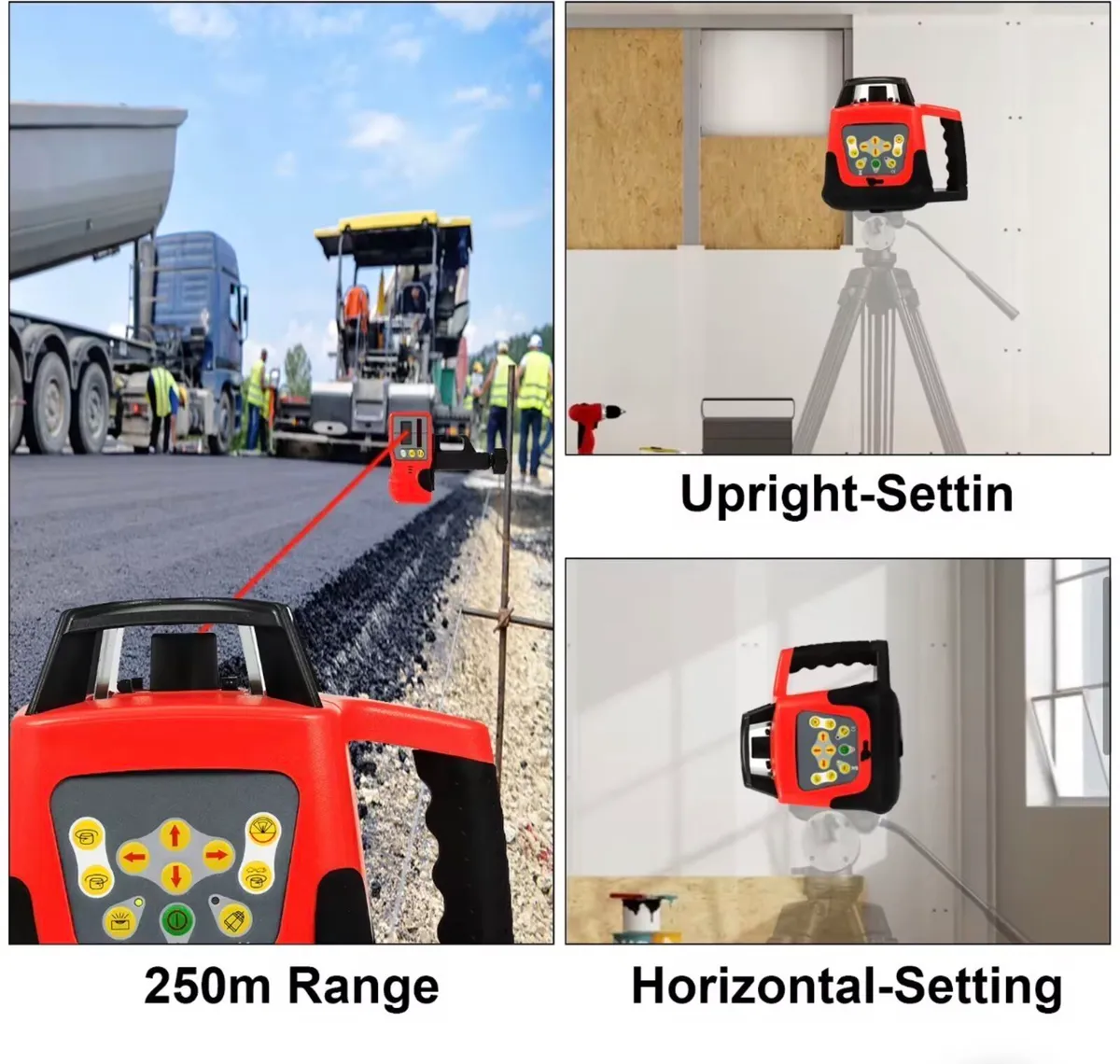 Rotary Laser Level Kit Self Levelling 360 - Image 3