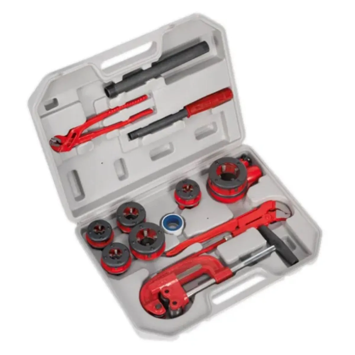 Sealey Pipe Threading Kit 1/4" - 1-1/4" - Image 1