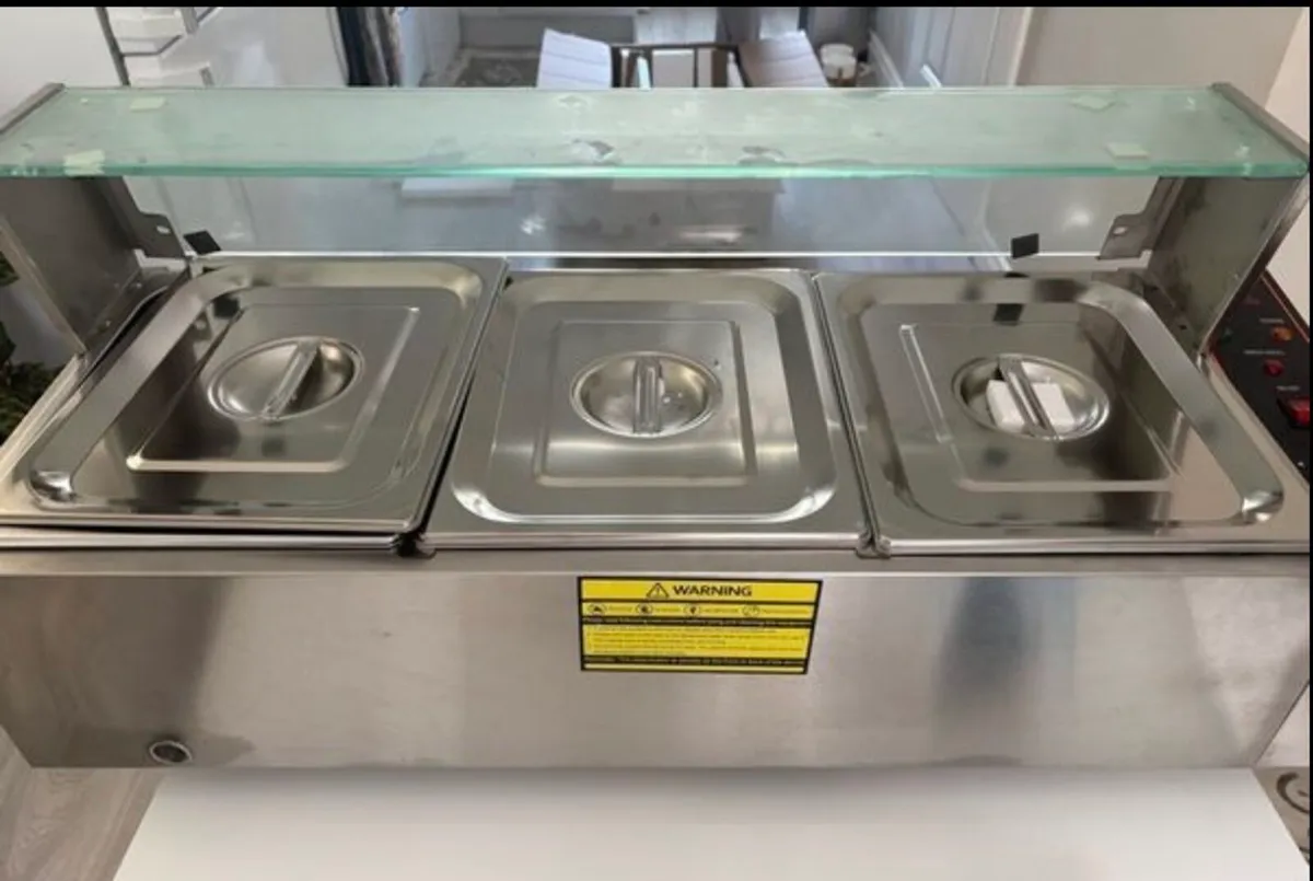 Commercial Food Warmer, 1500W Electric Bain Marie - Image 2