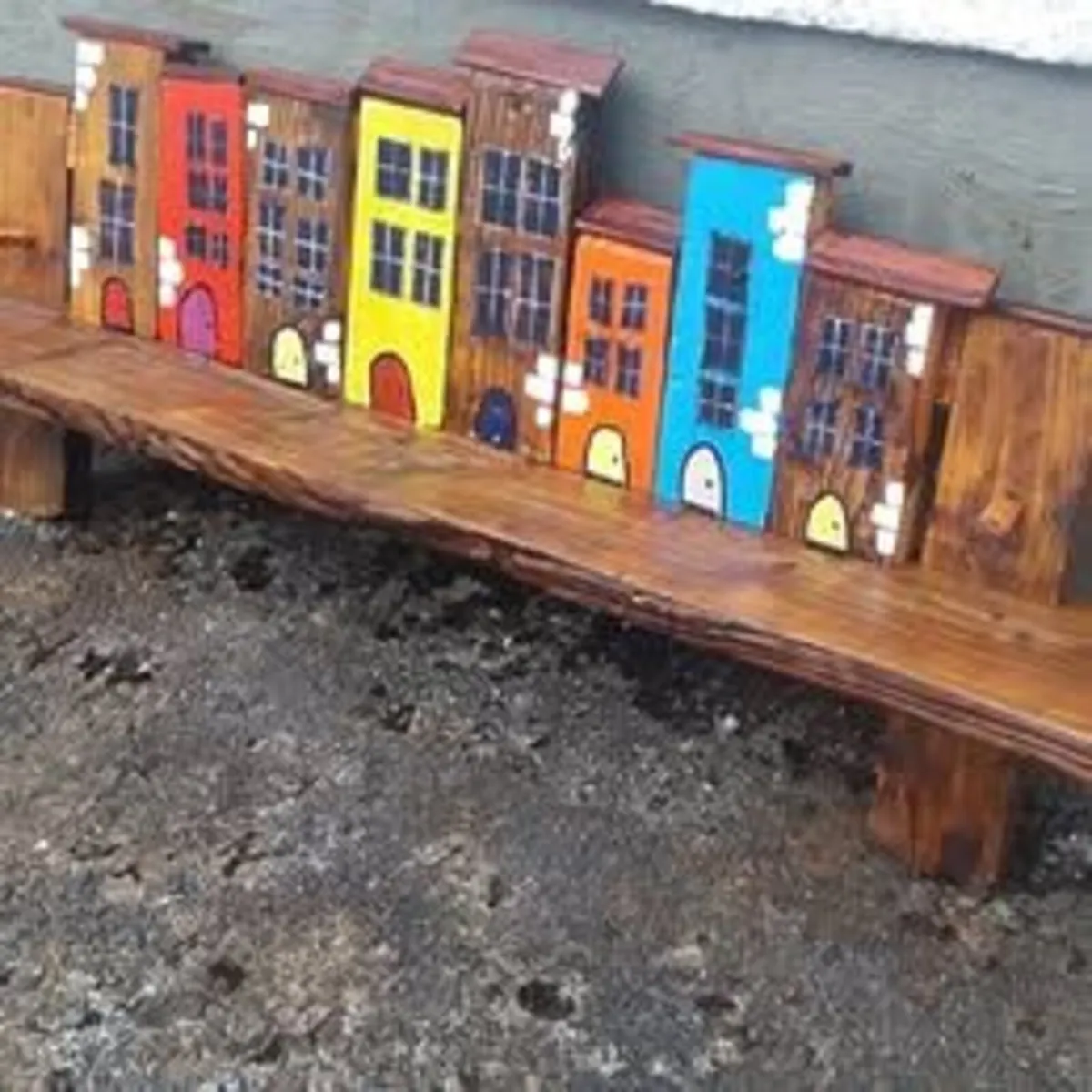 Rustic Fairytown floating shelf / display - Image 2