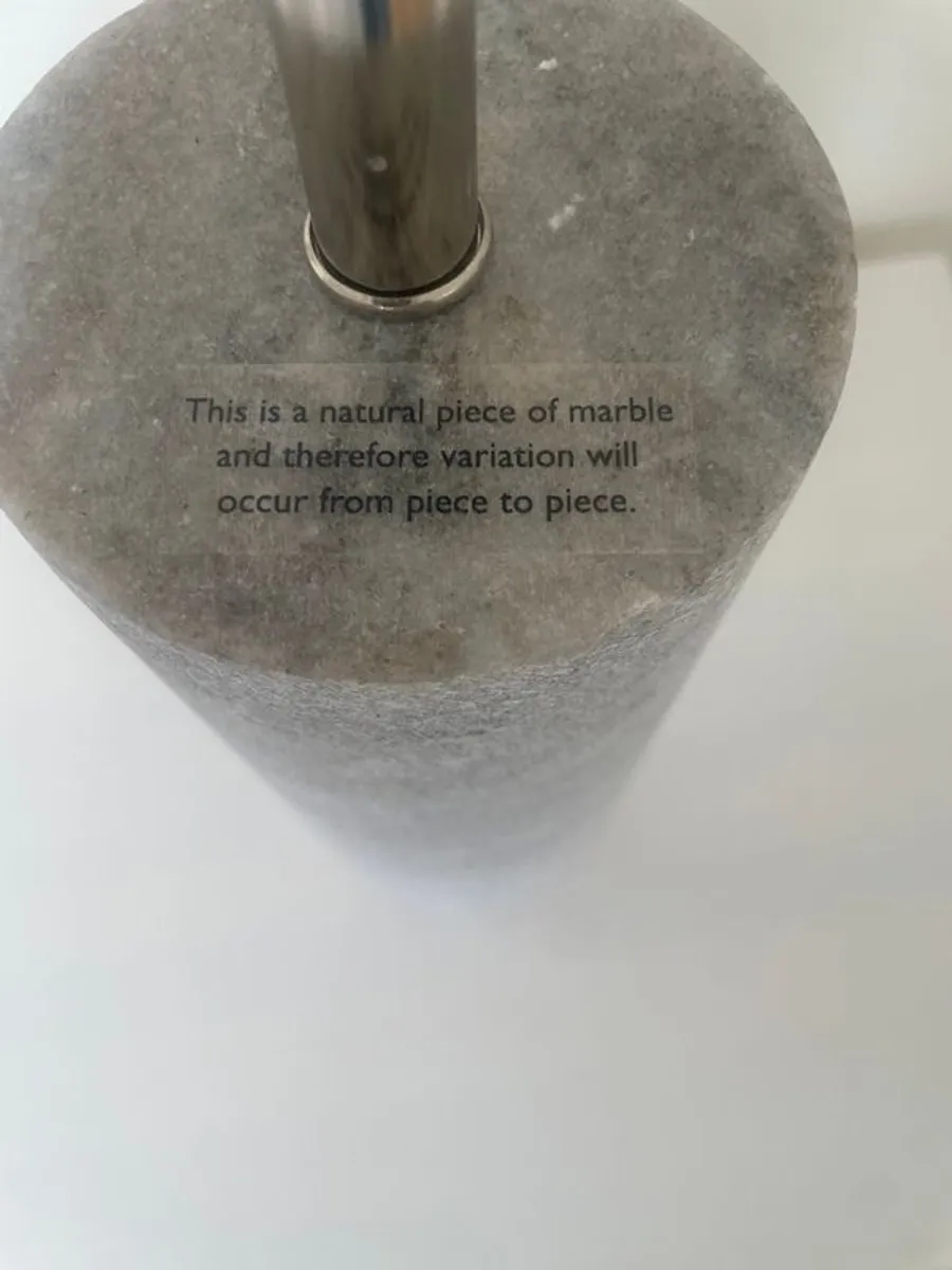 2 X Marble Table Lamps (The White Company) - Image 2