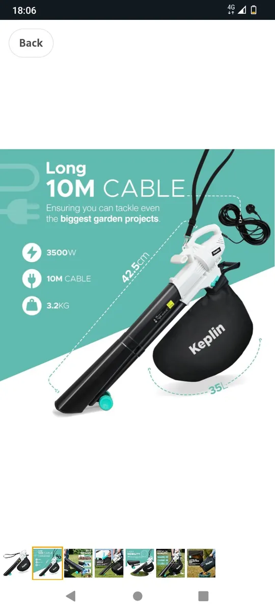 3 in 1 electric leaf blower vacuum mulcher - Image 2