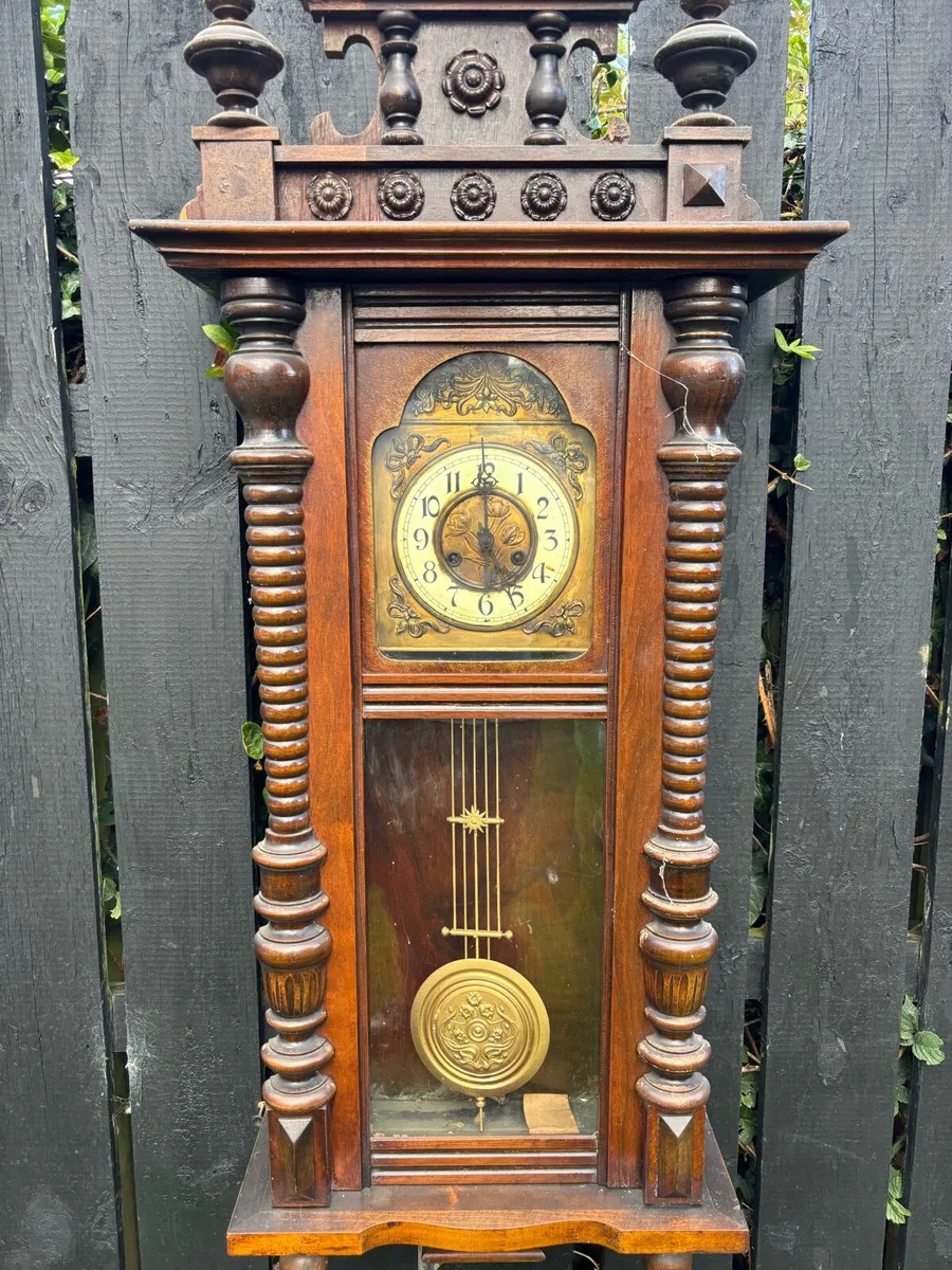 Antique Vienna wall clock - Image 3