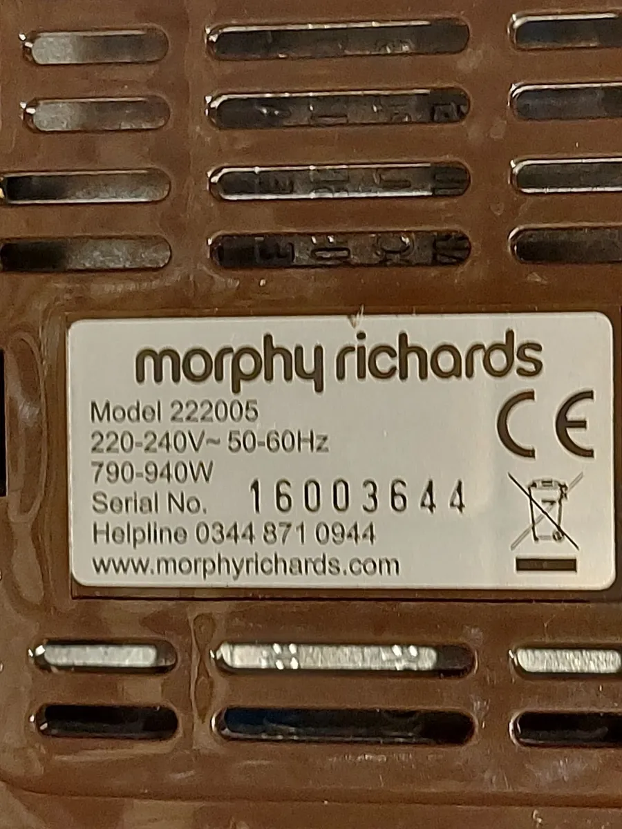 Morphy Richards 2 Slice Toaster, Model 222005, - Image 3