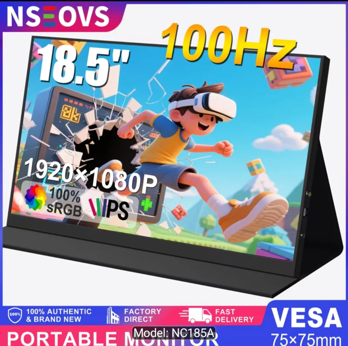 18.5 Inch Portable monitor - ultra thin - magnetic - Image 2