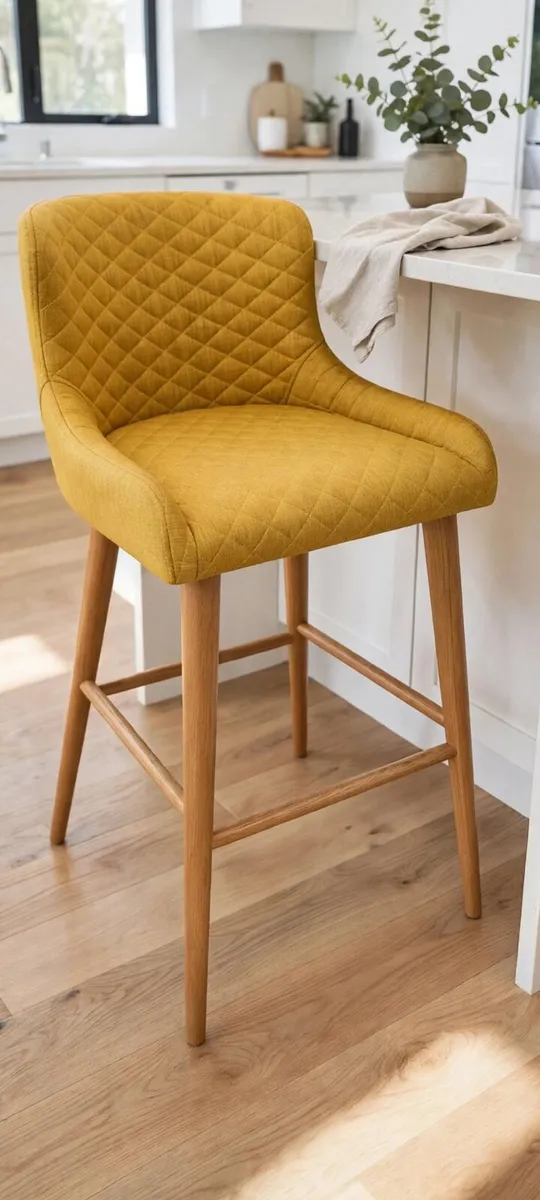 Oak High Stool - Image 2