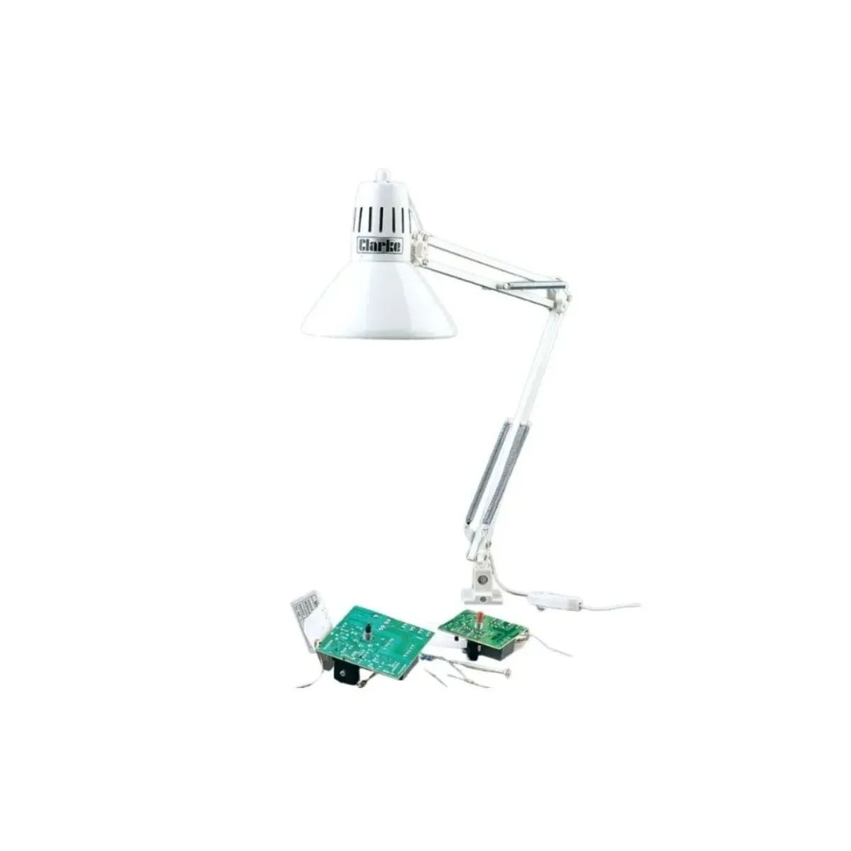 Clarke Swing Arm Desk / Machine Lamp 230V - Image 1