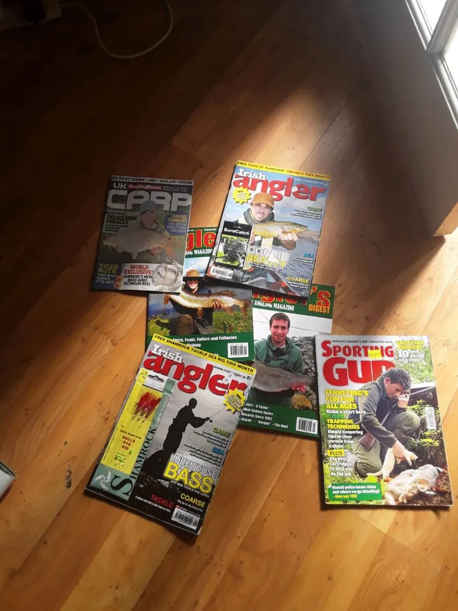 Magazines football fishing horses 100s of - Image 1