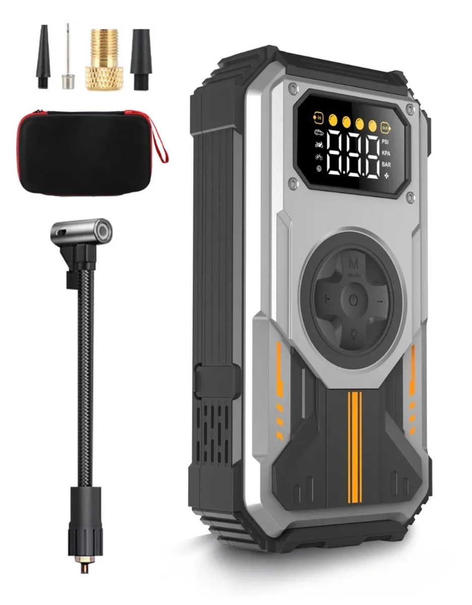 NEW Car Battery Jump Starter With Tyre Inflator - Image 2