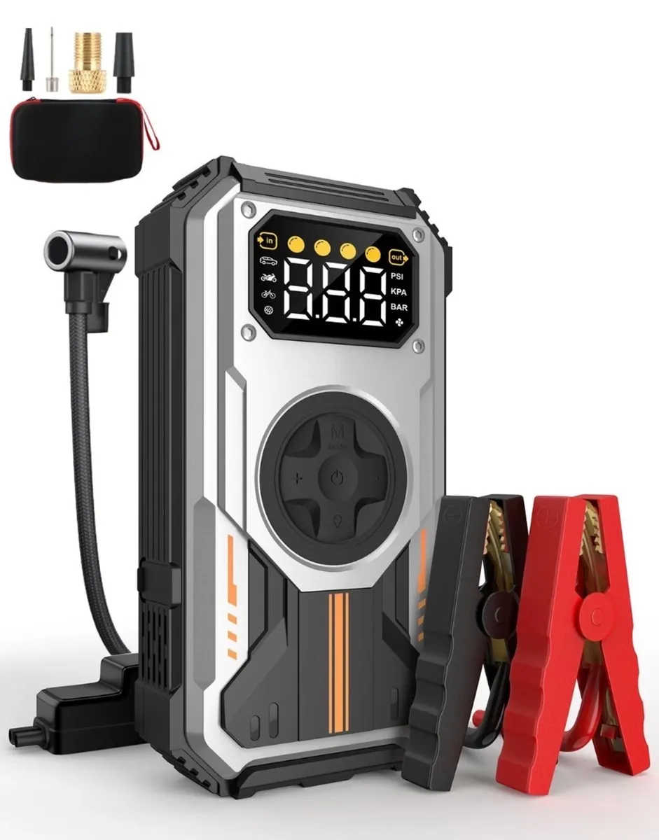 NEW Car Battery Jump Starter With Tyre Inflator - Image 3