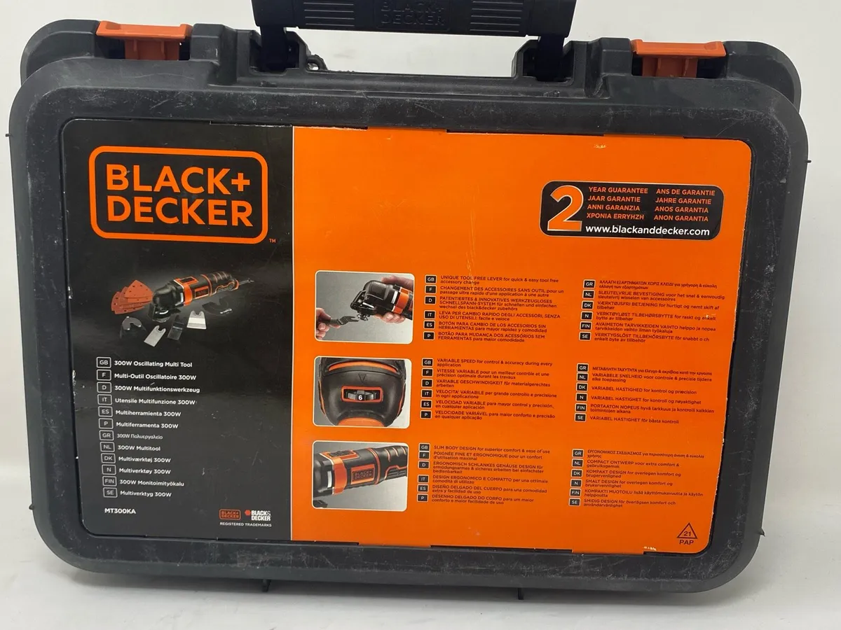 Black + Decker MT300KA 300W Oscillating Multi Tool - Image 2