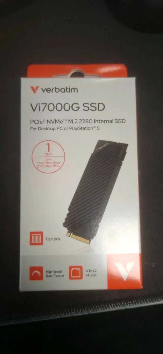VERBATIM Vi7000G INTERNAL PCIe 4.0 NVMe M.2 SSD 1 - Image 1