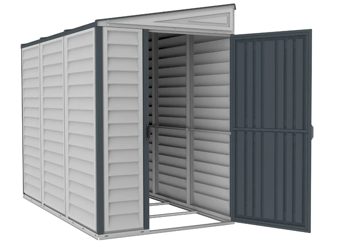 🏡 4x8 DURAMAX SIDEMATE VINYL PENT SHED – IN STOCK - Image 2