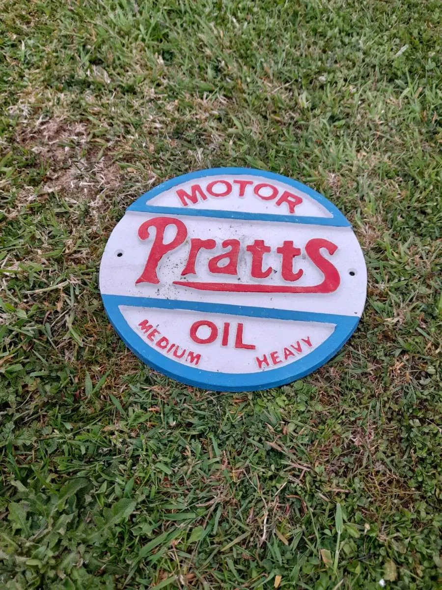 Pratts Cast Iron Sign - Image 3
