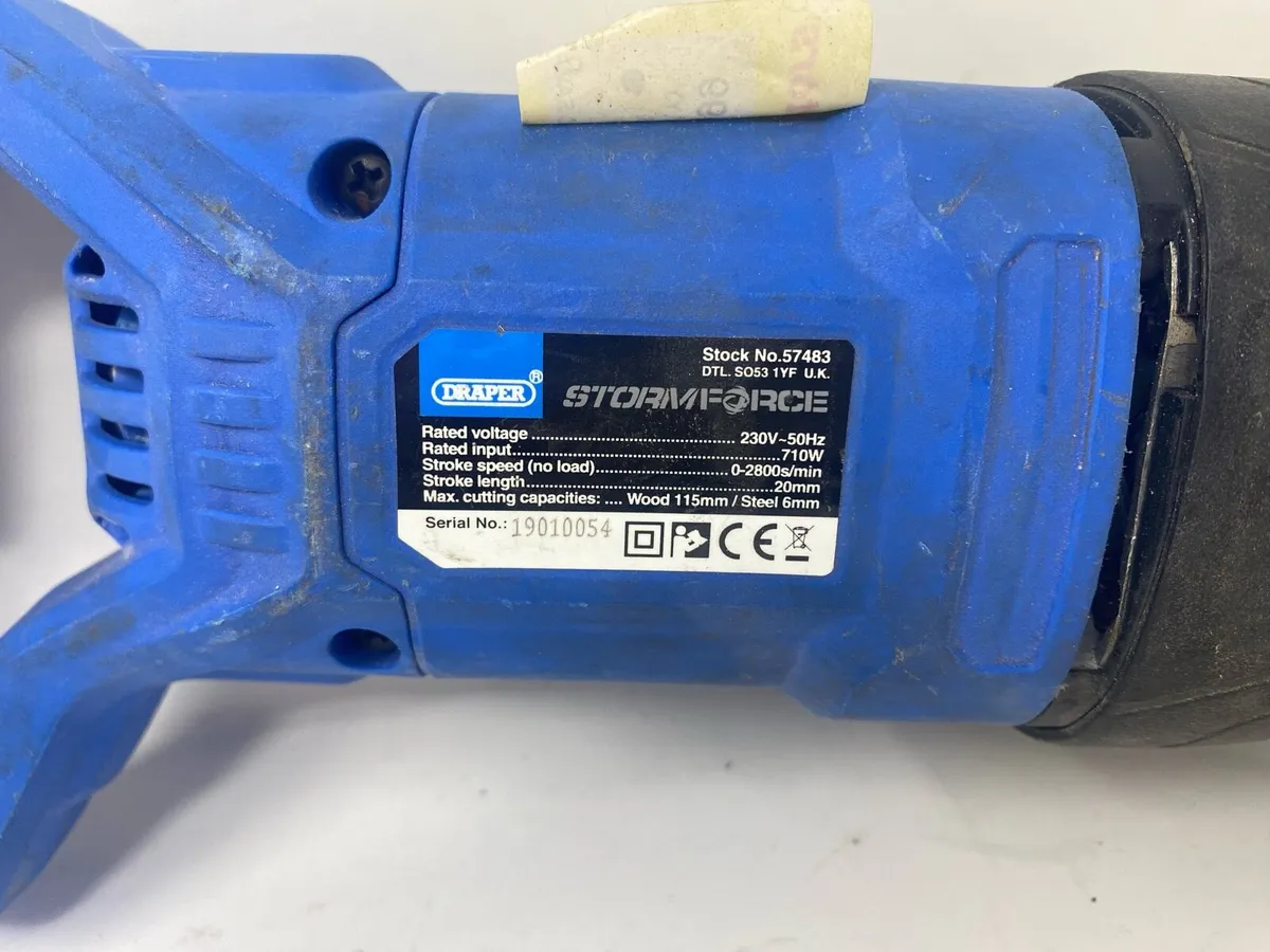 Draper Stormforce 710W Corded Reciprocating Saw - Image 3