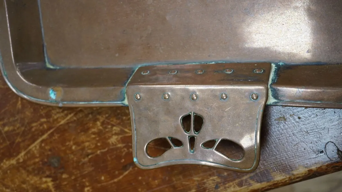 Arts & Crafts Copper Serving Tray - Image 2