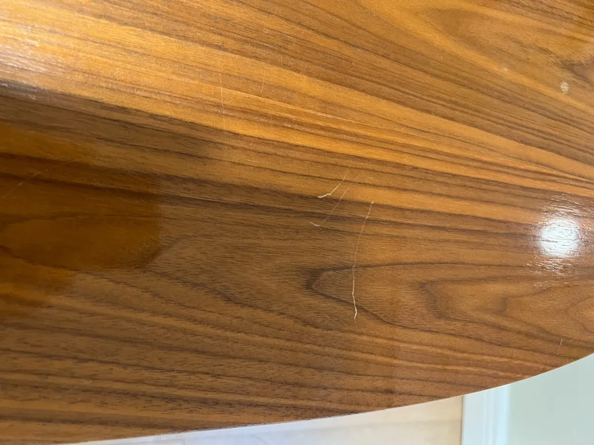 Modern Walnut finished table - Image 3