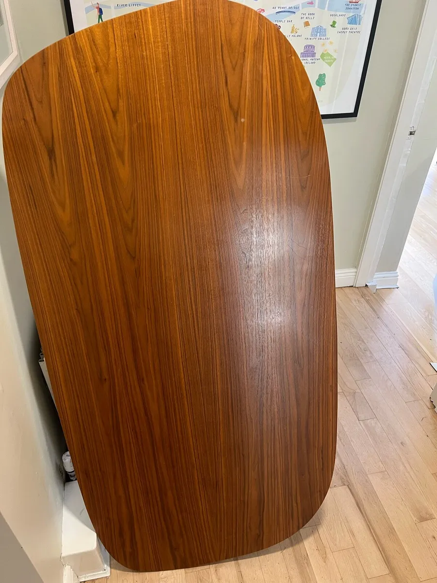 Modern Walnut finished table - Image 4