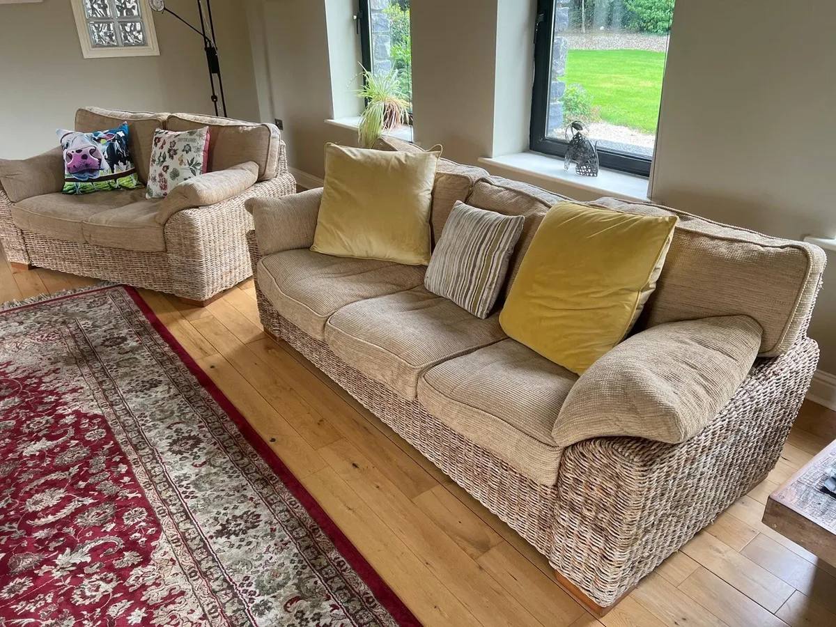 Rattan sofa set conservatory indoor - Image 2