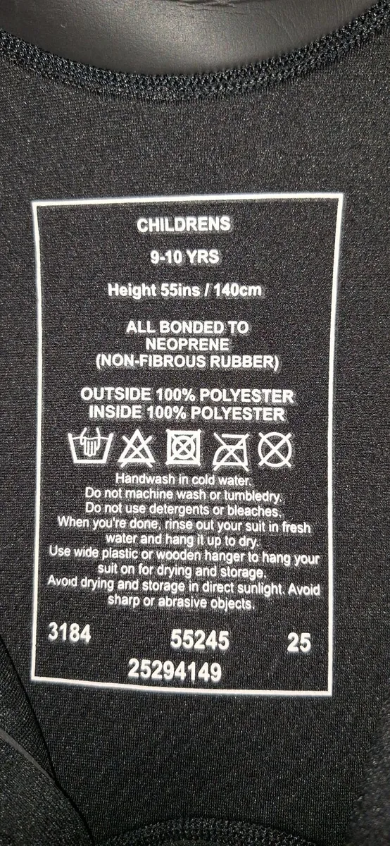 Kids Short Wetsuit, Age 9-10 - Image 2