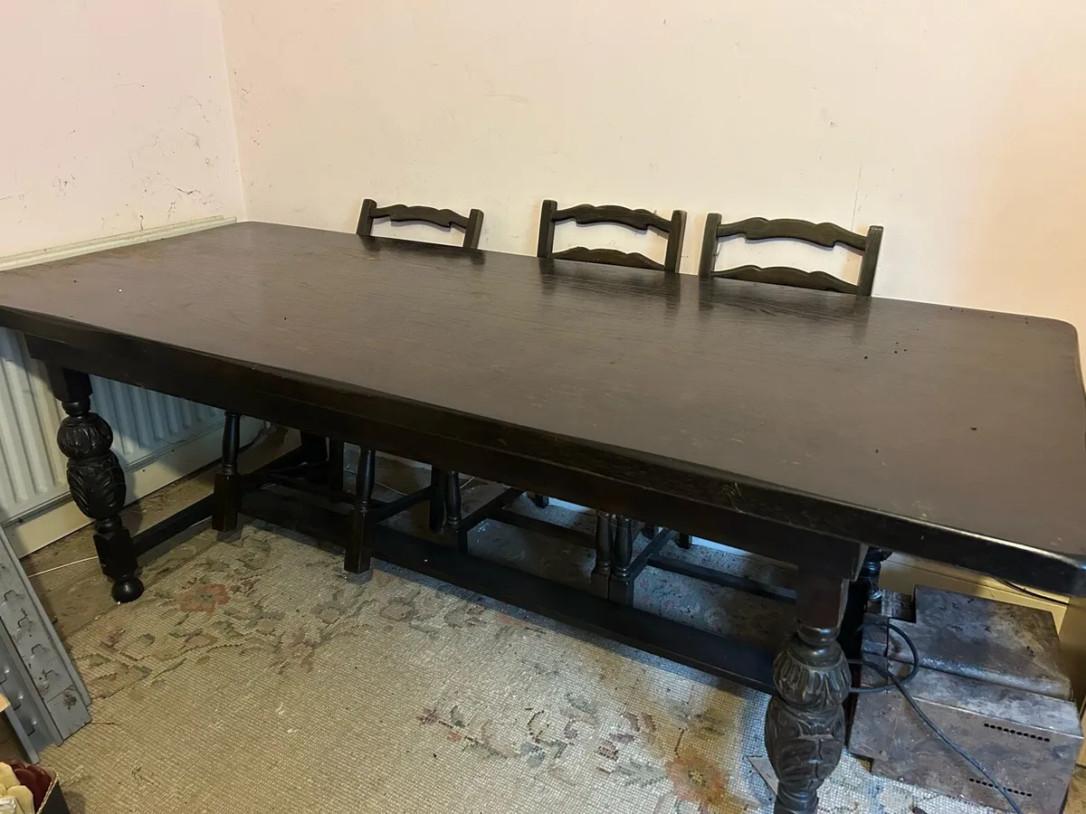 Dining Table & Cabinet - Image 1
