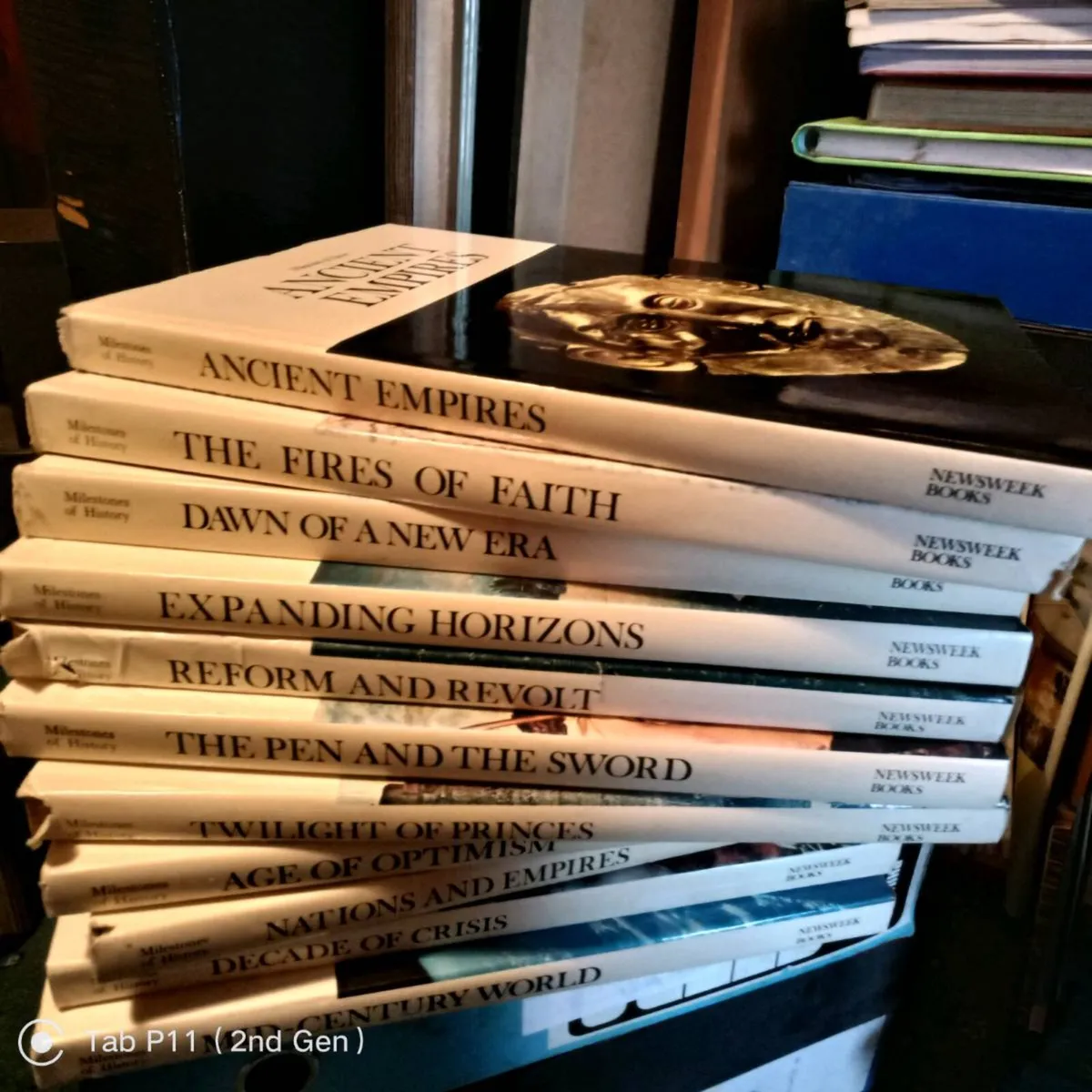 11 Volumes of 'Milestones of History's - Hardback - Image 1