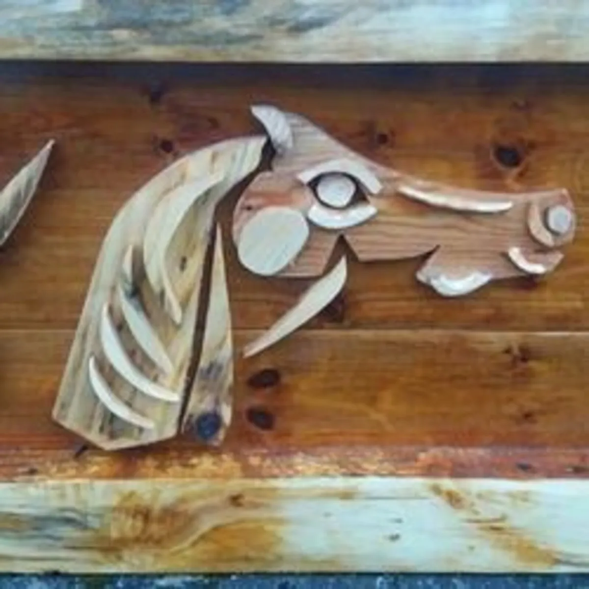 Rustic driftwood horse head / display - Image 1
