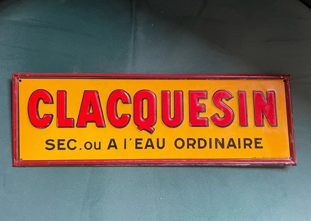 Vintage French Liquor Sign - Image 1