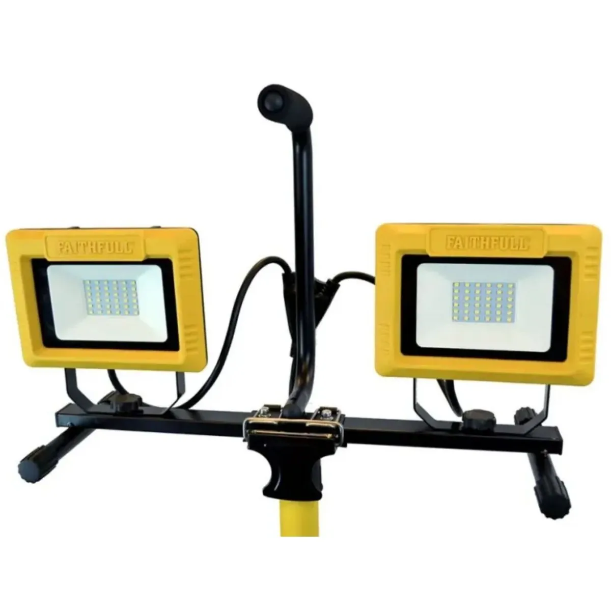 Faithfull LED Site Light Twin Tripod | 60W 240V - Image 2