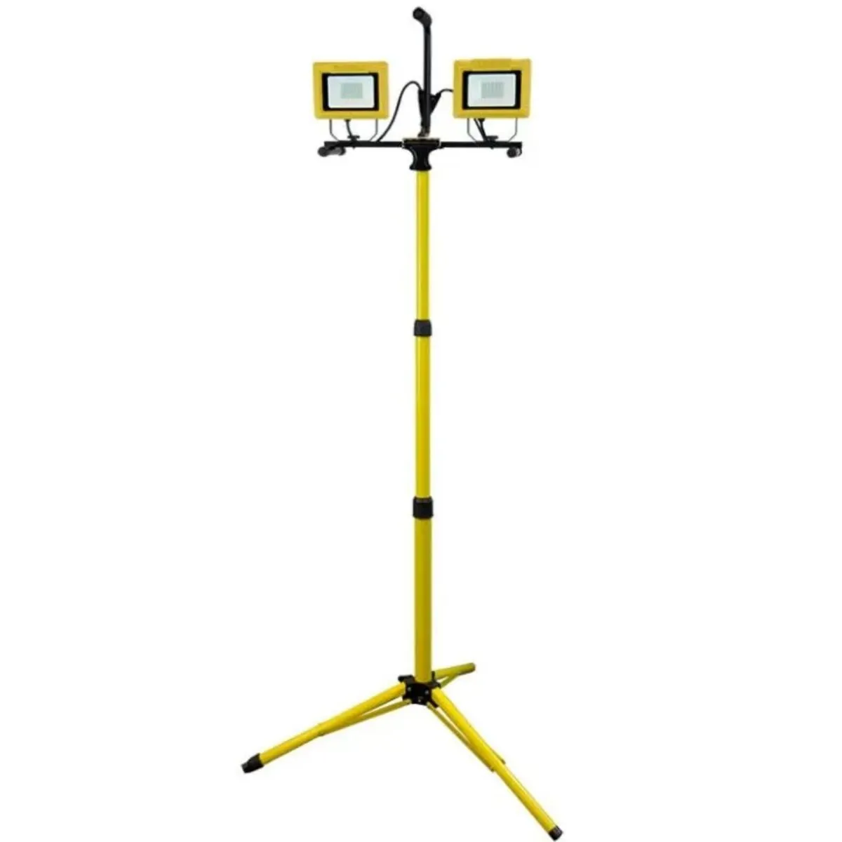 Faithfull LED Site Light Twin Tripod | 60W 240V - Image 1