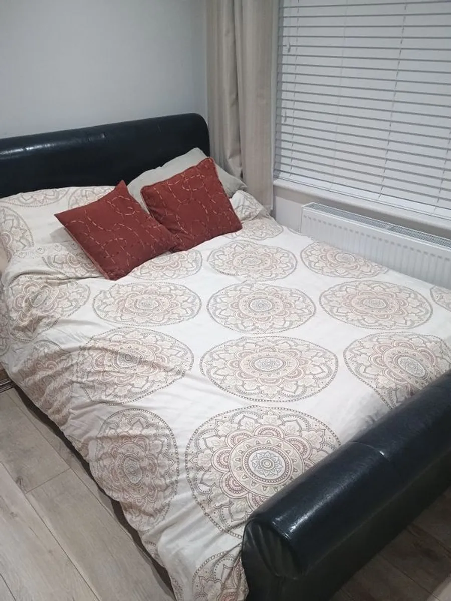 Double bed Frame + optional mattress free - Image 1