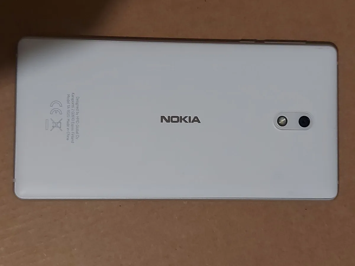 Nokia 3, Model TA-1020, 16GB, White, - Image 3