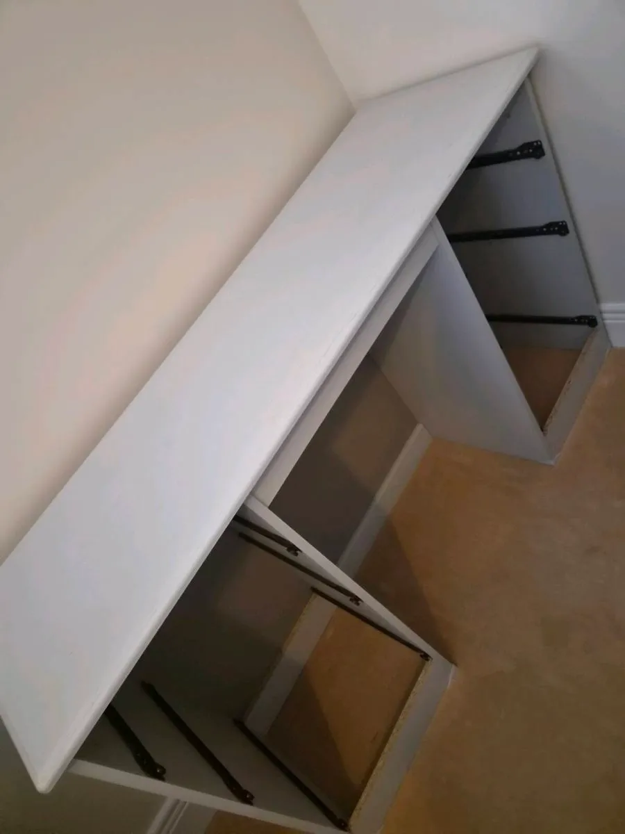 Grey Vanity with Drawers - Image 2