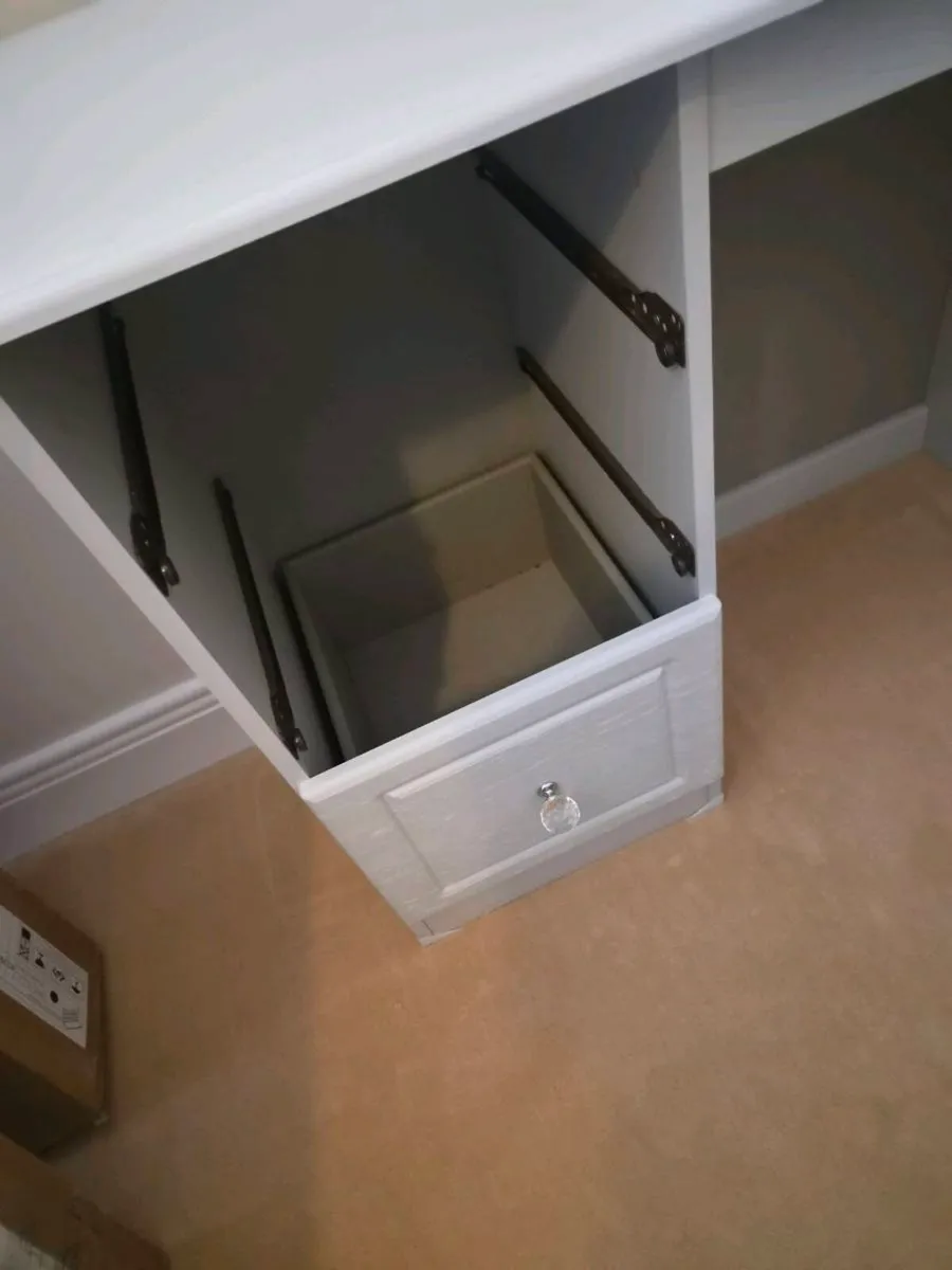 Grey Vanity with Drawers - Image 3