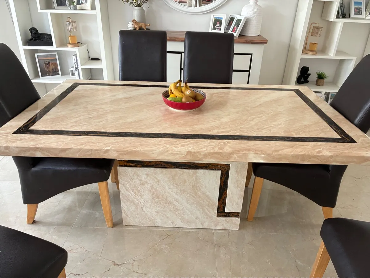 Marble dining:kitchen table - Image 2