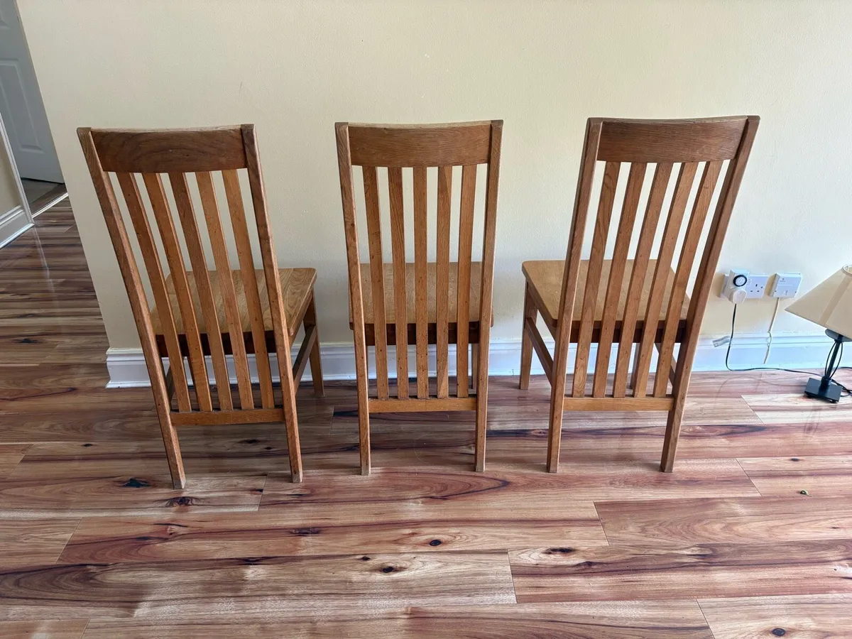 Solid Wooden Dining Chairs - Image 2