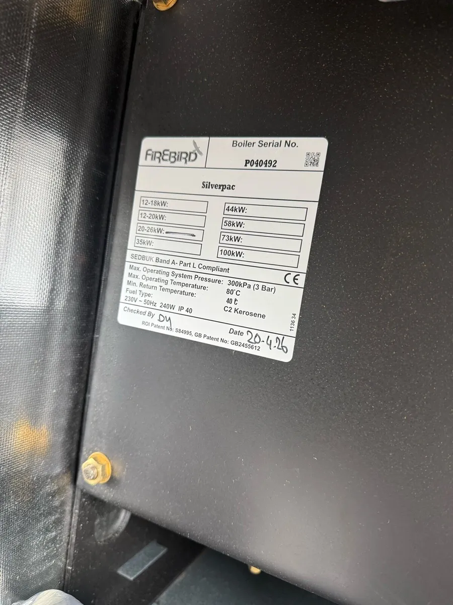 Firebird outdoor condensing 26kw boiler - Image 2