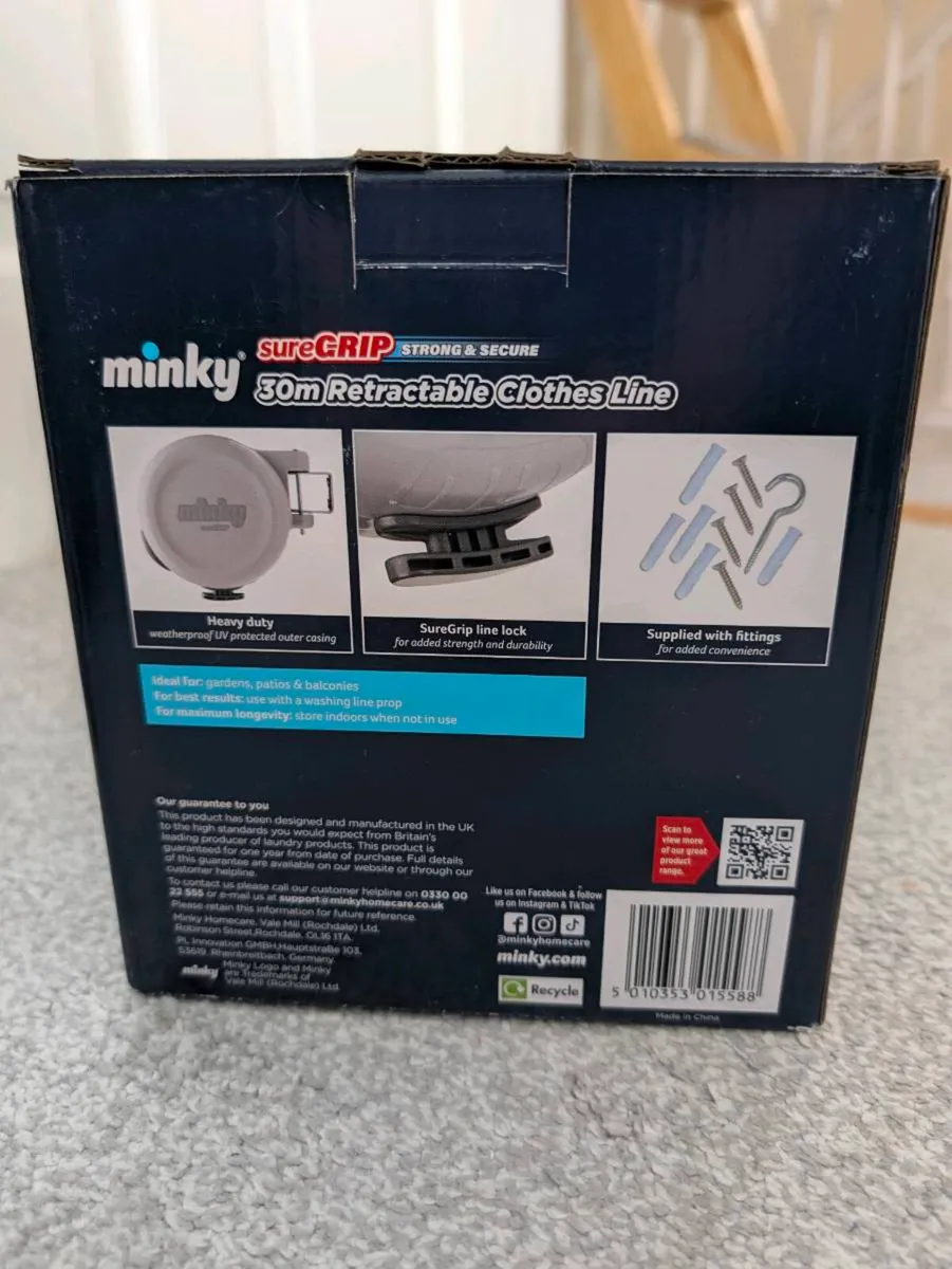 Minky SureGrip 30m Double Retractable Clothesline - Image 3