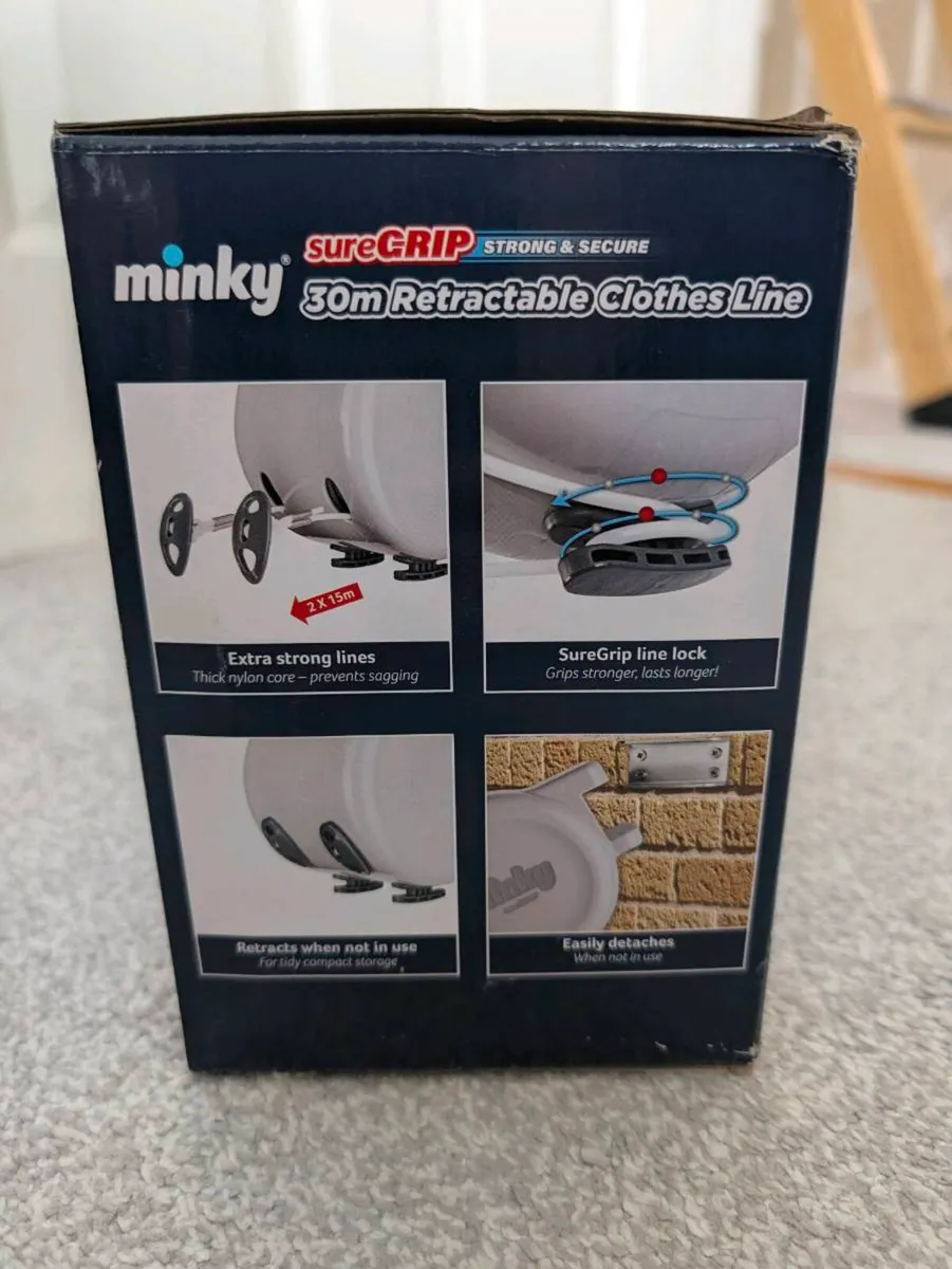 Minky SureGrip 30m Double Retractable Clothesline - Image 4