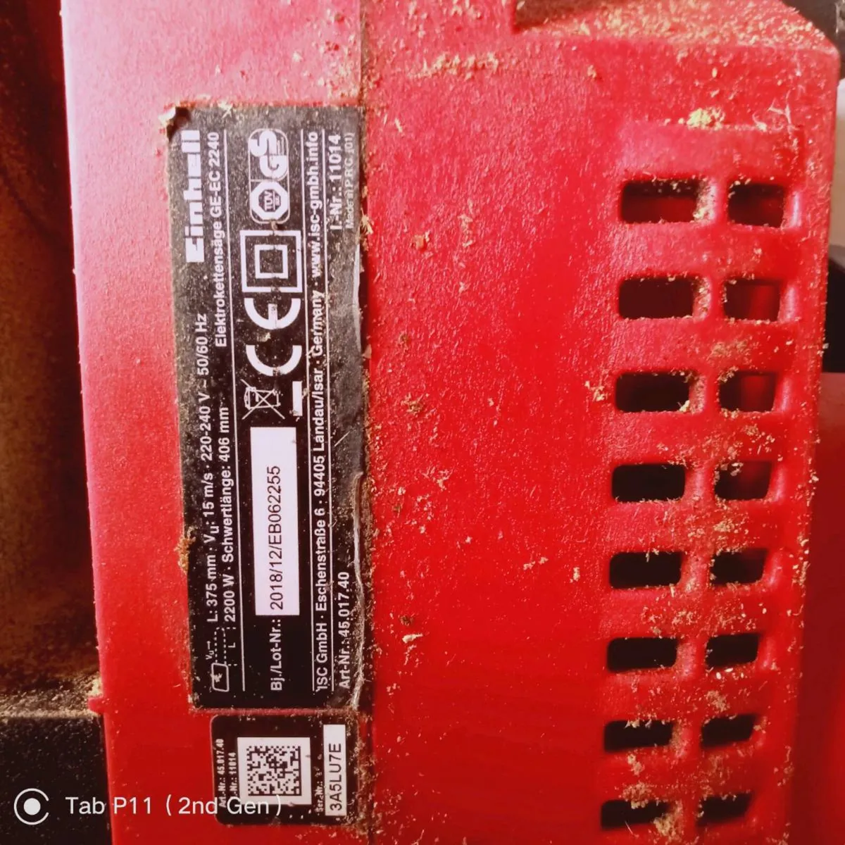 Electric chain saw. - 40mm blade - Image 4