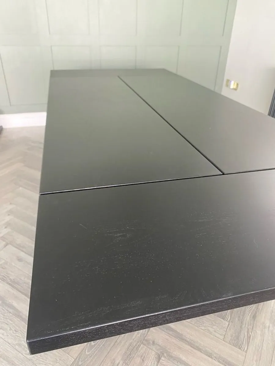IKEA Extendable Dining Table - Black - Image 4