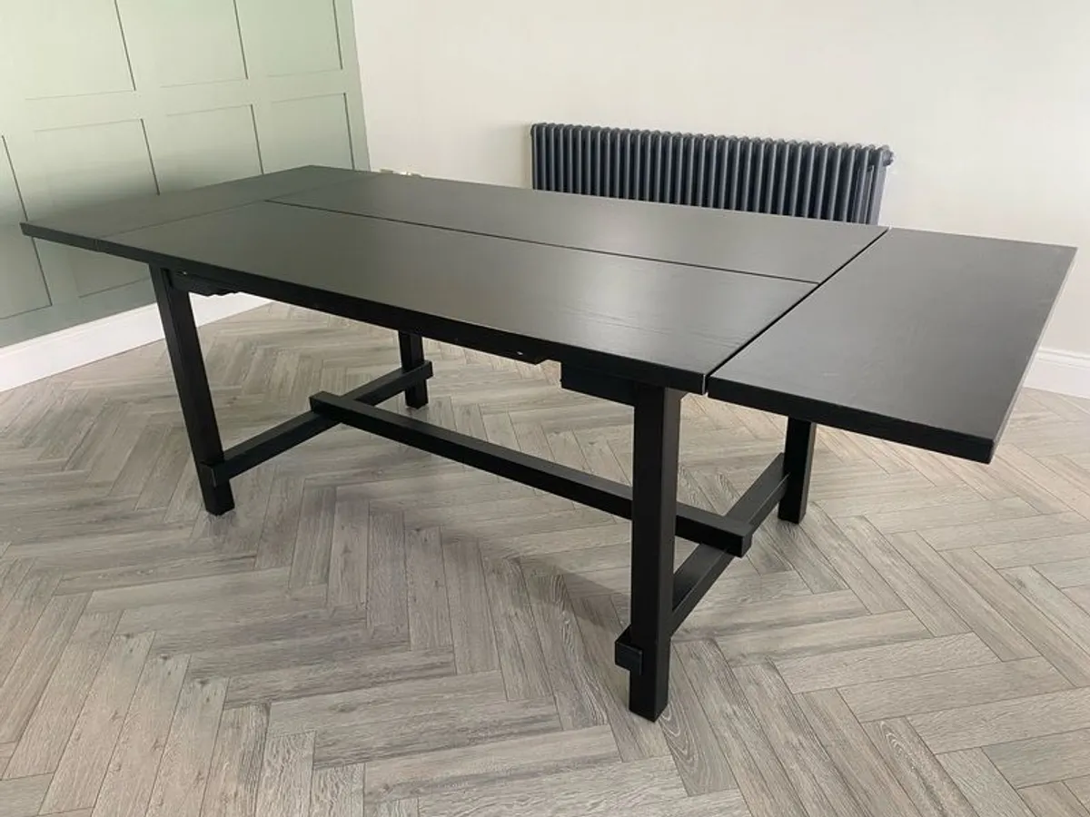 IKEA Extendable Dining Table - Black - Image 1