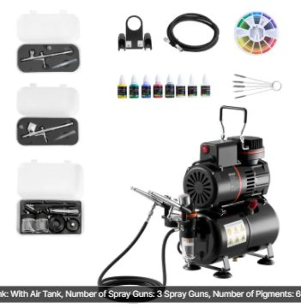 Airbrush Kit, 1/6 HP, Air Brush Kit - Image 1