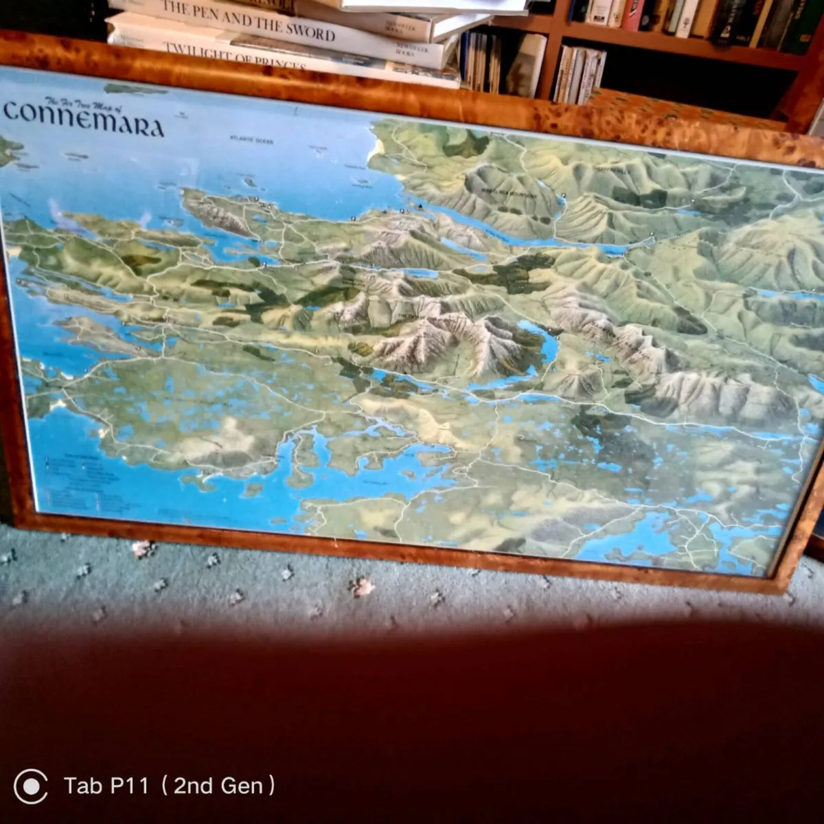 2 framed prints of relief maps of Connemara & West - Image 3