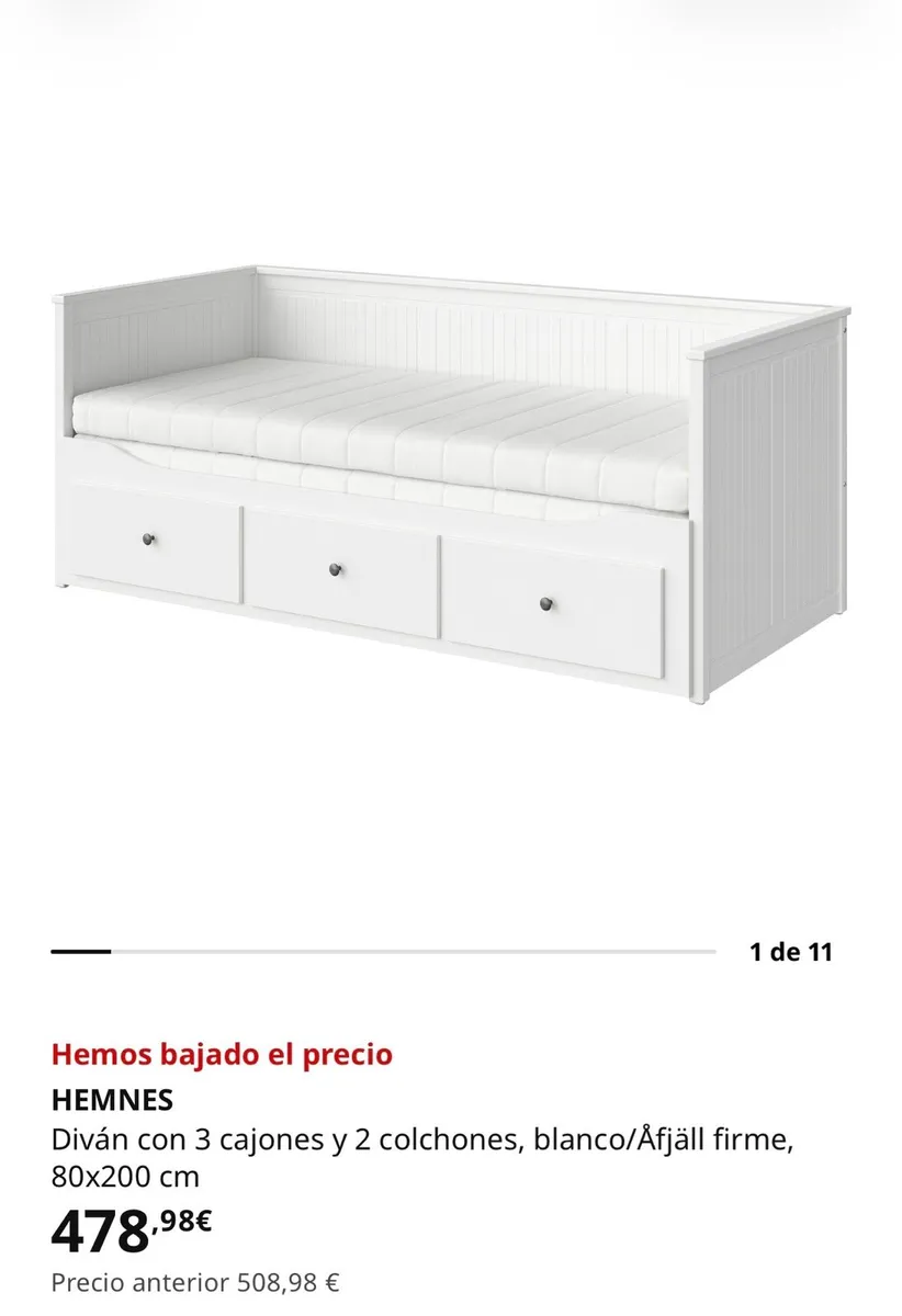Ikea Hemnes Day Bed 80x200cm - Image 3